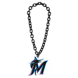 WinCraft - Miami Marlins Big Chain Logo Necklace - Multicolor