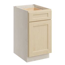 Boyel Living - 18 Inch Unfinished Natural Wood Base Cabinet Style - Versa Shaker