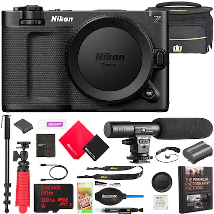 decQgear
Nikon
310
Z
Nikon Z mount
REC
Nikon
decogear destron decephoto decophoto.
Nikon
OFF ON DLD 90- *120
SanDisk Ultra 128 GB micro SDXC I 1
docogear Screen GUARD 3.5
Nikon $4.7 - - decogear decOgear
Nikon 0000
THE PREMIUM PHOTOGRAPHY PROTOCOL 5 APPERATIONS A A MASTERCLASS OP ESSENTIALS