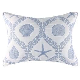 Greenland Home Fashions - Laguna 100% Polyester Pillow Sham Standard 20x26 - Chambray