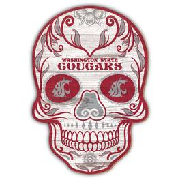 Fan Creations - Washington State Cougars 12'' Sugar Skull Sign - Multicolor