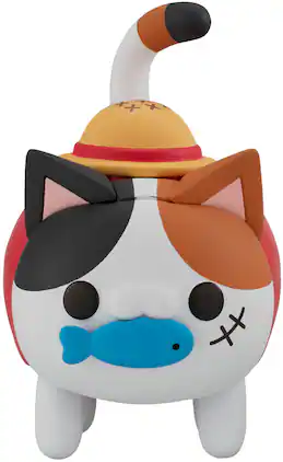 Bandai - Megahouse - One Piece - Mega Cat Project: Tokotoko - NyanPieceNyan! Monkey D. Luffy - Collectibles - Multicolor