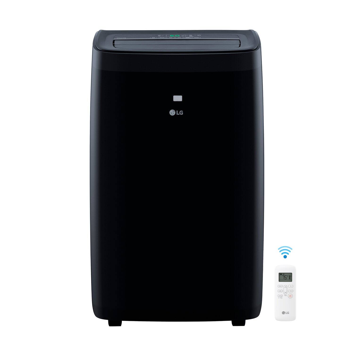 Alt View 9. LG - 450 Sq. Ft. 10,000 BTU DOE Smart Portable Air Conditioner - Black.