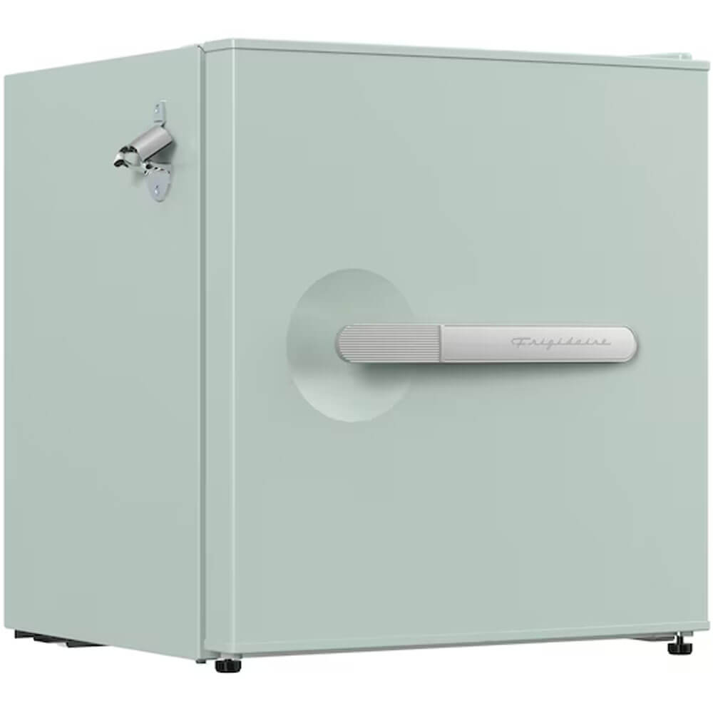 Alt View 3. Frigidaire - Frigidaire EFR197SAGE 1.6 Cu. Ft. Sage Retro Compact Refrigerator with Side Bottle Opener - Black.