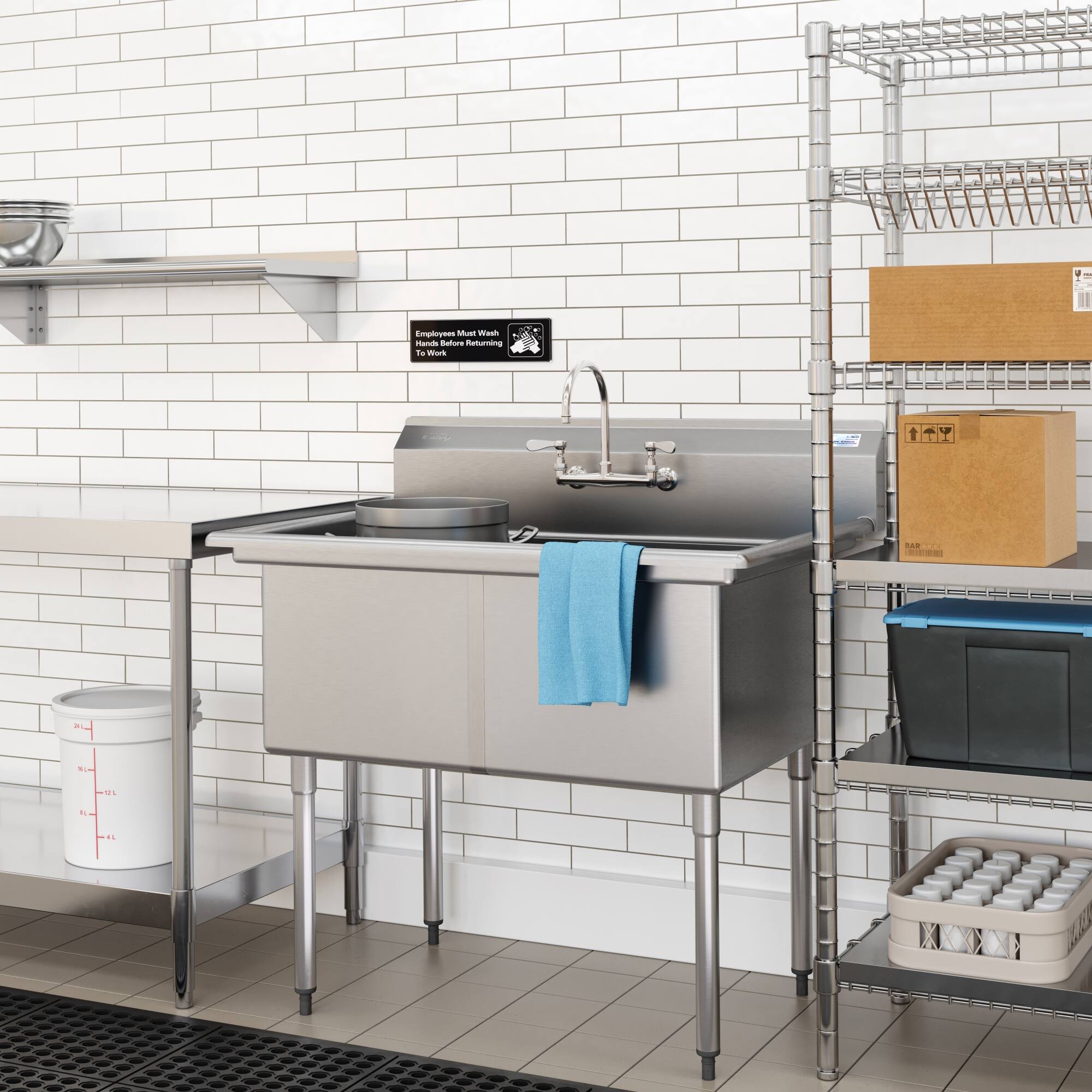 Employees Must Wash  
Hands Before Returning  
To Work