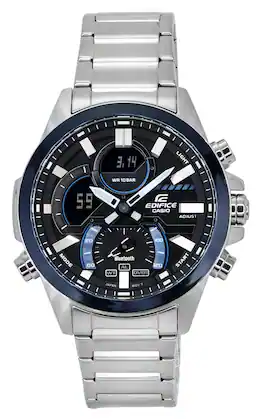 Casio - Edifice Smartphone Link Analog Digital Dial Quartz ECB-30DB-1A 100M Men's Watch - Black