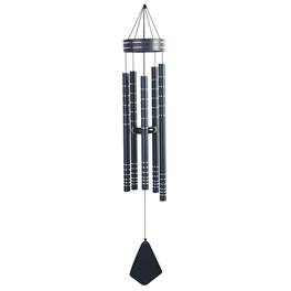 FC Design - 40" Long Tuned Wind Chime Traditional Navy Blue Tube Outdoor Patio or Garden Hanging Decoration - Multi-Color