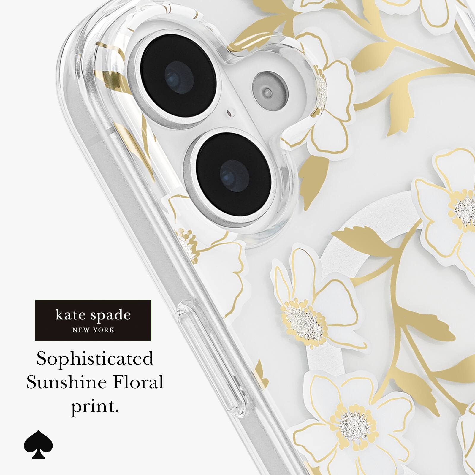 kate spade  
NEW YORK  

Sophisticated Sunshine Floral print.