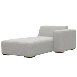 Simpli Home - Rex Right Chaise Sofa Module in Tightly Woven Performance Fabric - Pale Grey