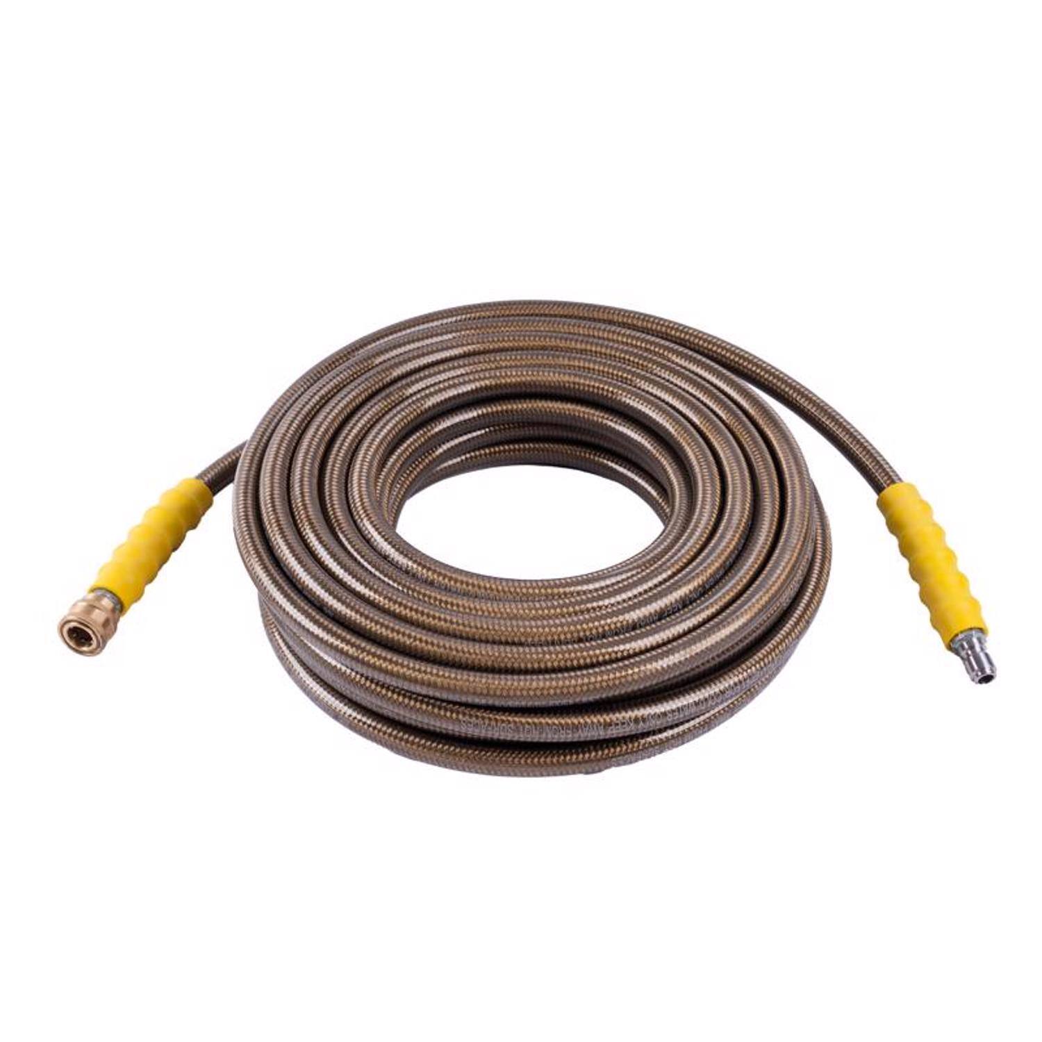Front. SurfaceMaxx - SurfaceMaxx 3/8 in. D X 50 ft. L Steel and Polyester Braided Pressure Washer Hose 4500 psi.