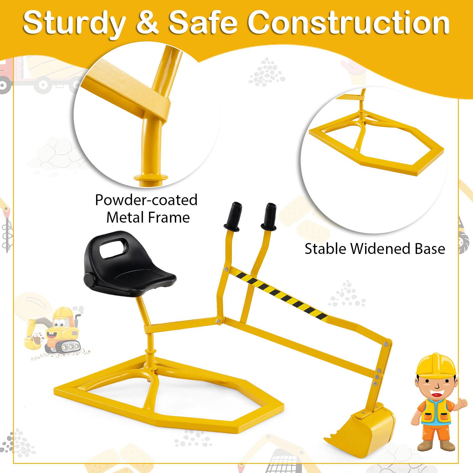 Sturdy & Safe Construction

- Powder-coated Metal Frame
- Stable Widened Base