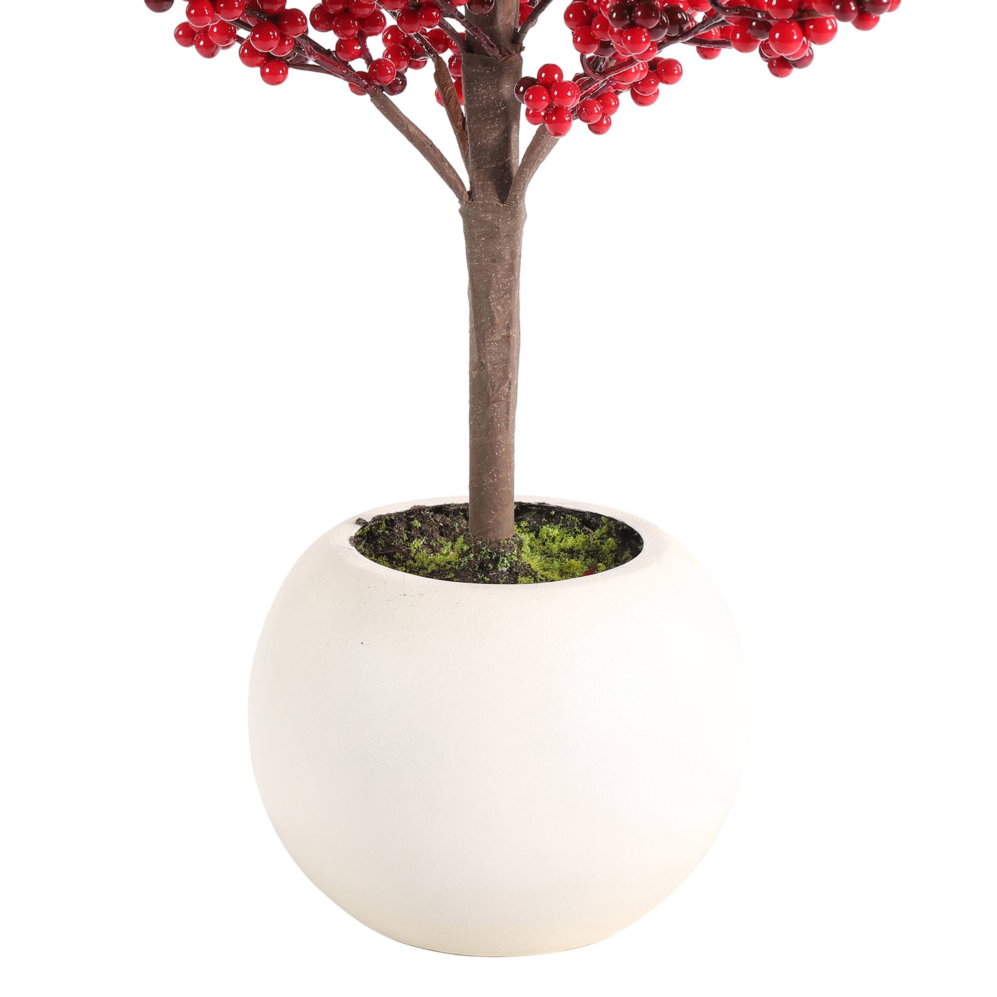 Alt View 8. Glitzhome - 41"H  Christmas berry  Porch Tree - Green.