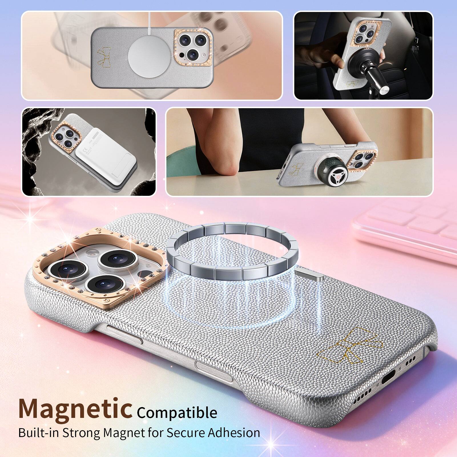 Magnetic Compatible  
Built-in Strong Magnet for Secure Adhesion