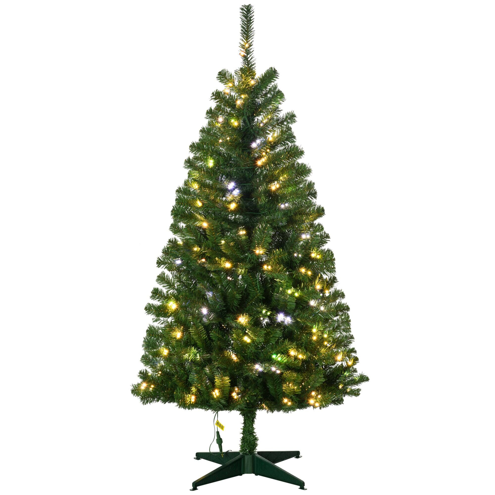Alt View 5. BreeBe - 5ft Tall Prelit Artificial Christmas Tree Holiday DÃ©cor with 365 Branches - Green.