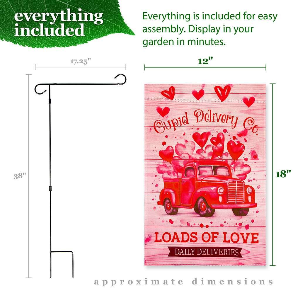 everything included

Everything is included for easy assembly. Display in your garden in minutes.

17.25" 12" 38" 18" approximate dimensions

Cupid Delivery Co

LOADS OF LOVE DAILY DELIVERIES