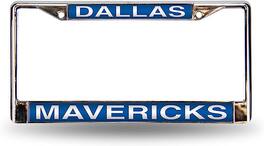 Rico Industries - Dallas Mavericks NBA Chrome Metal Laser Cut License Plate Frame - Multi
