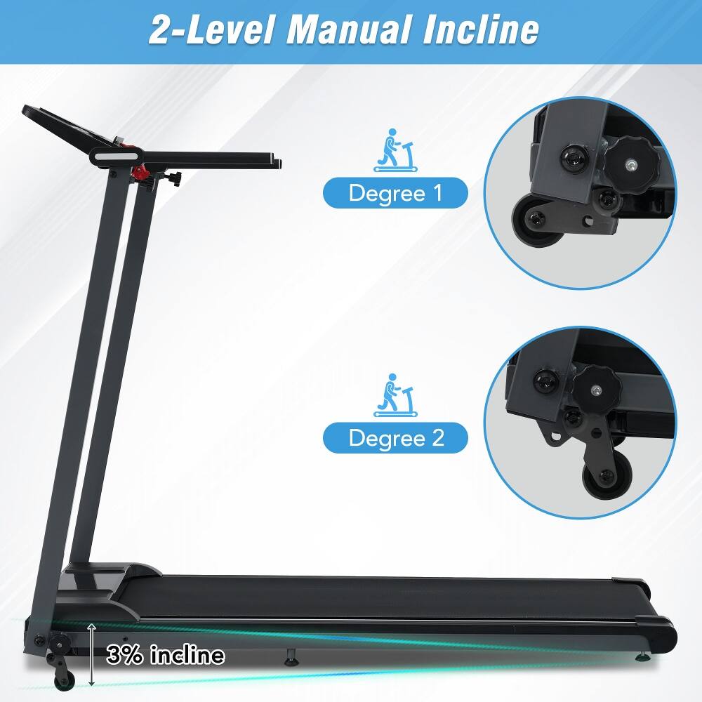 2-Level Manual Incline  
Degree 1  
Degree 2  
3% incline