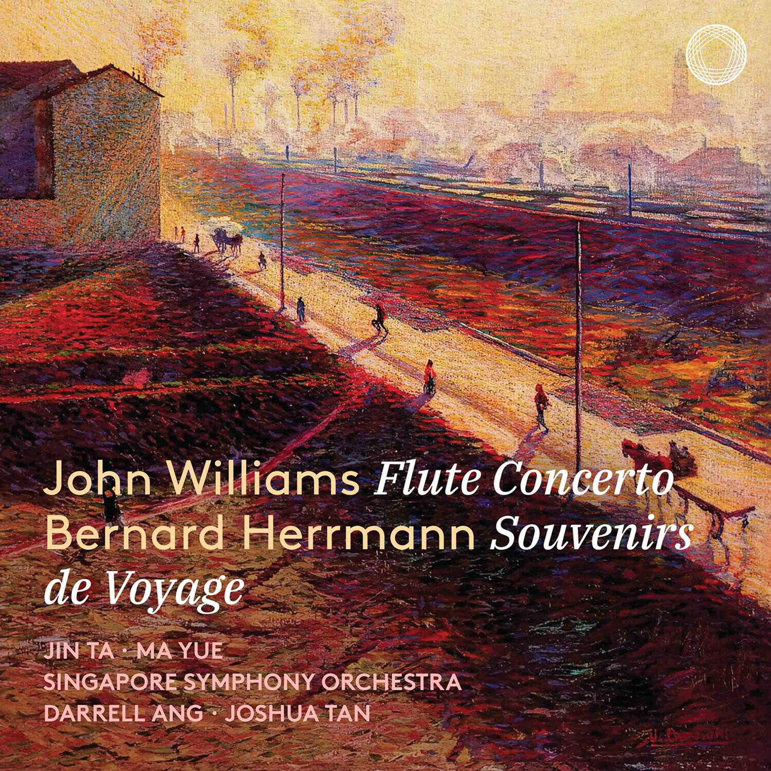 John Williams Flute Concerto  
Bernard Herrmann Souvenirs de Voyage  

JIN TA · MA YUE  
SINGAPORE SYMPHONY ORCHESTRA  
DARRELL ANG · JOSHUA TAN