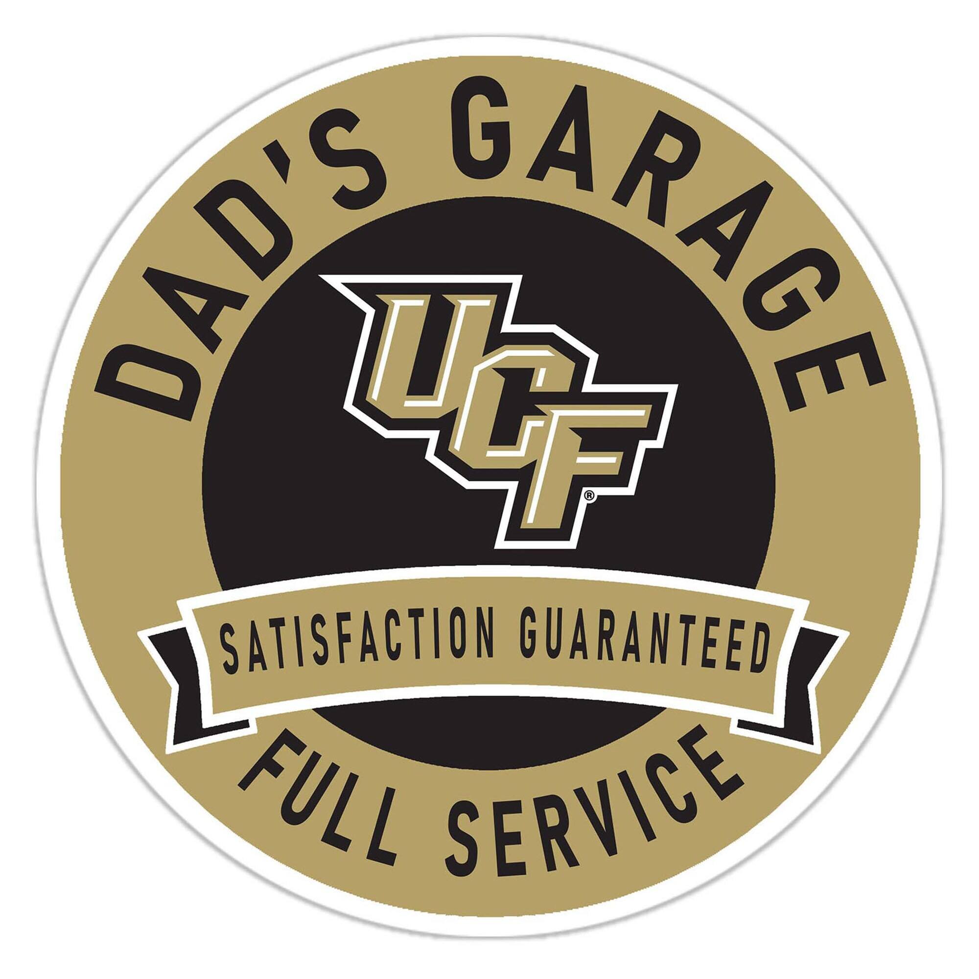 UCF Knights 16" Dad's Garage Wood Sign