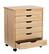 Alt View 13. Linon Home Décor - Monte Wide Six-Drawer Rolling Storage Cart - Natural.