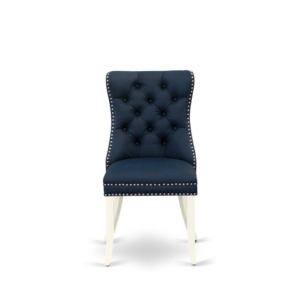 Left. East West Furniture - Parson Chairs - White.