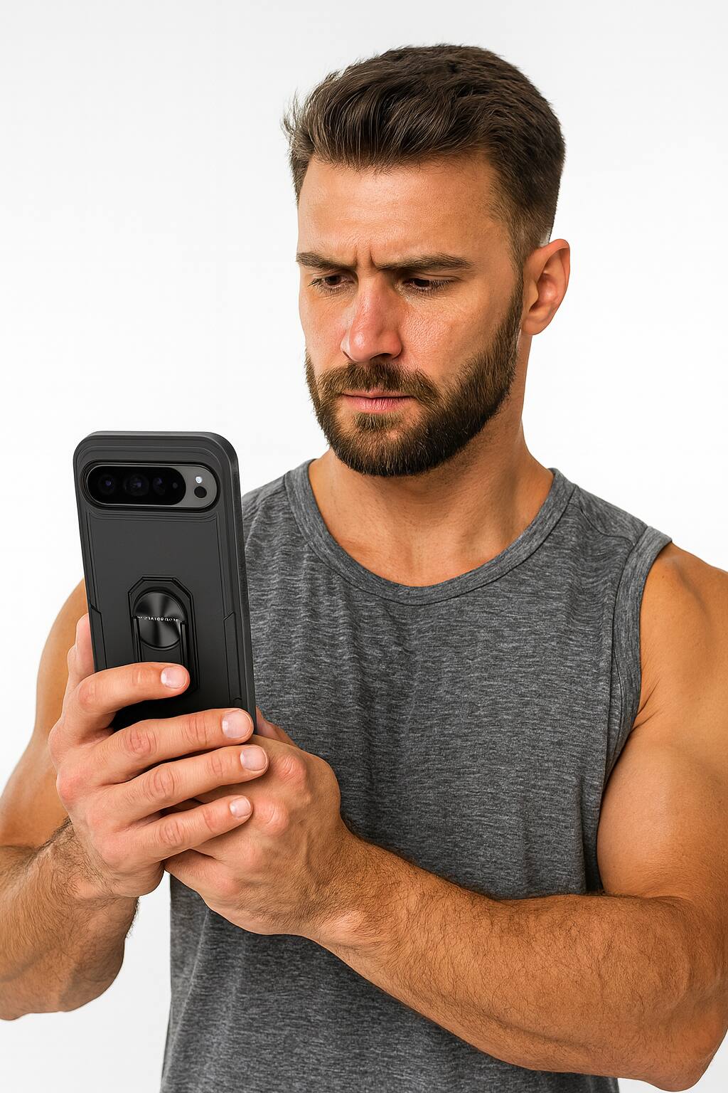 Alt View 4. SaharaCase - Raider Series Kickstand Case for Google Pixel 10 Pro XL - Scorpion Black - Black.