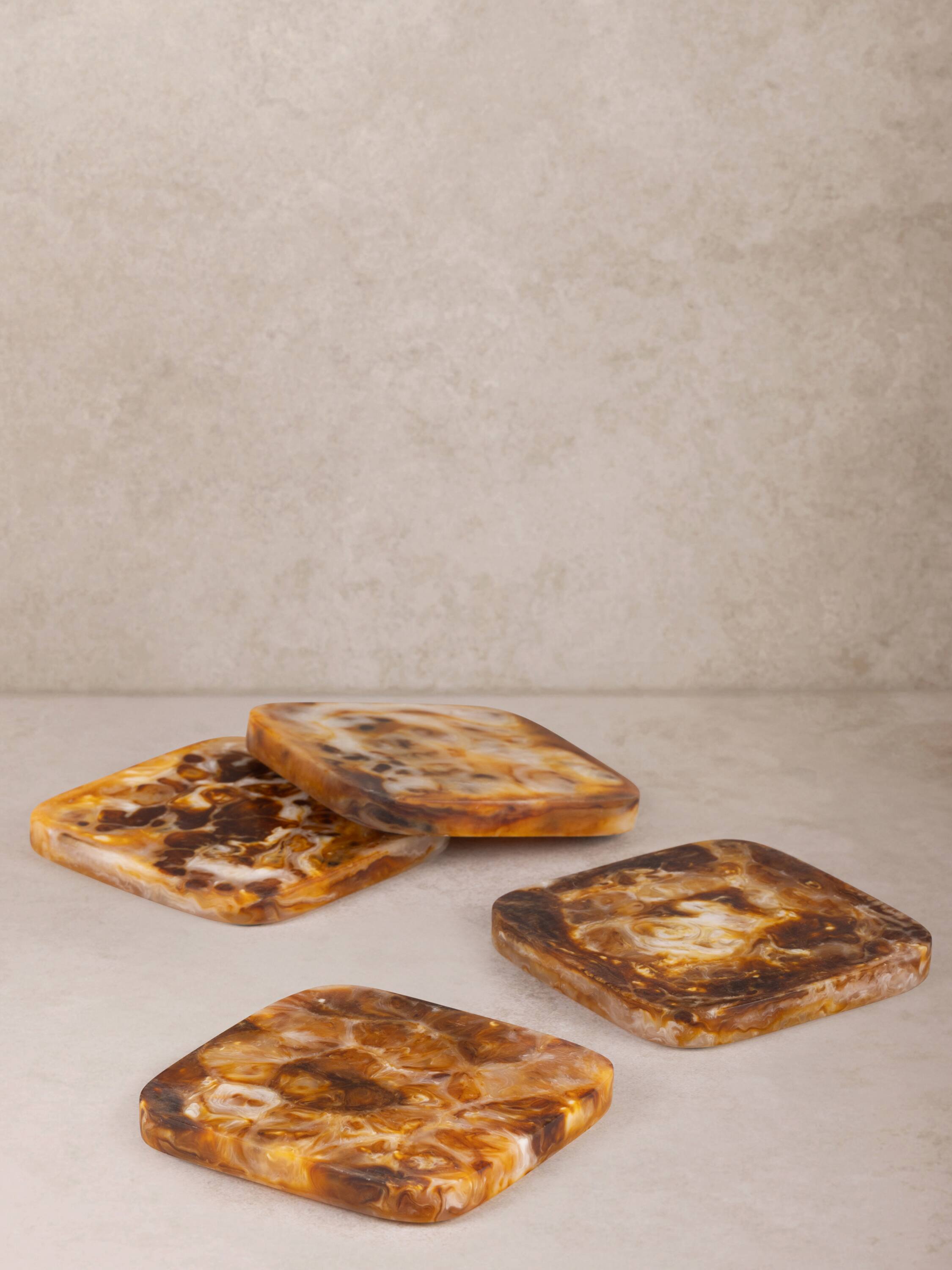 Angle. GAURI KOHLI - Kampai Coasters - Shades of brown.
