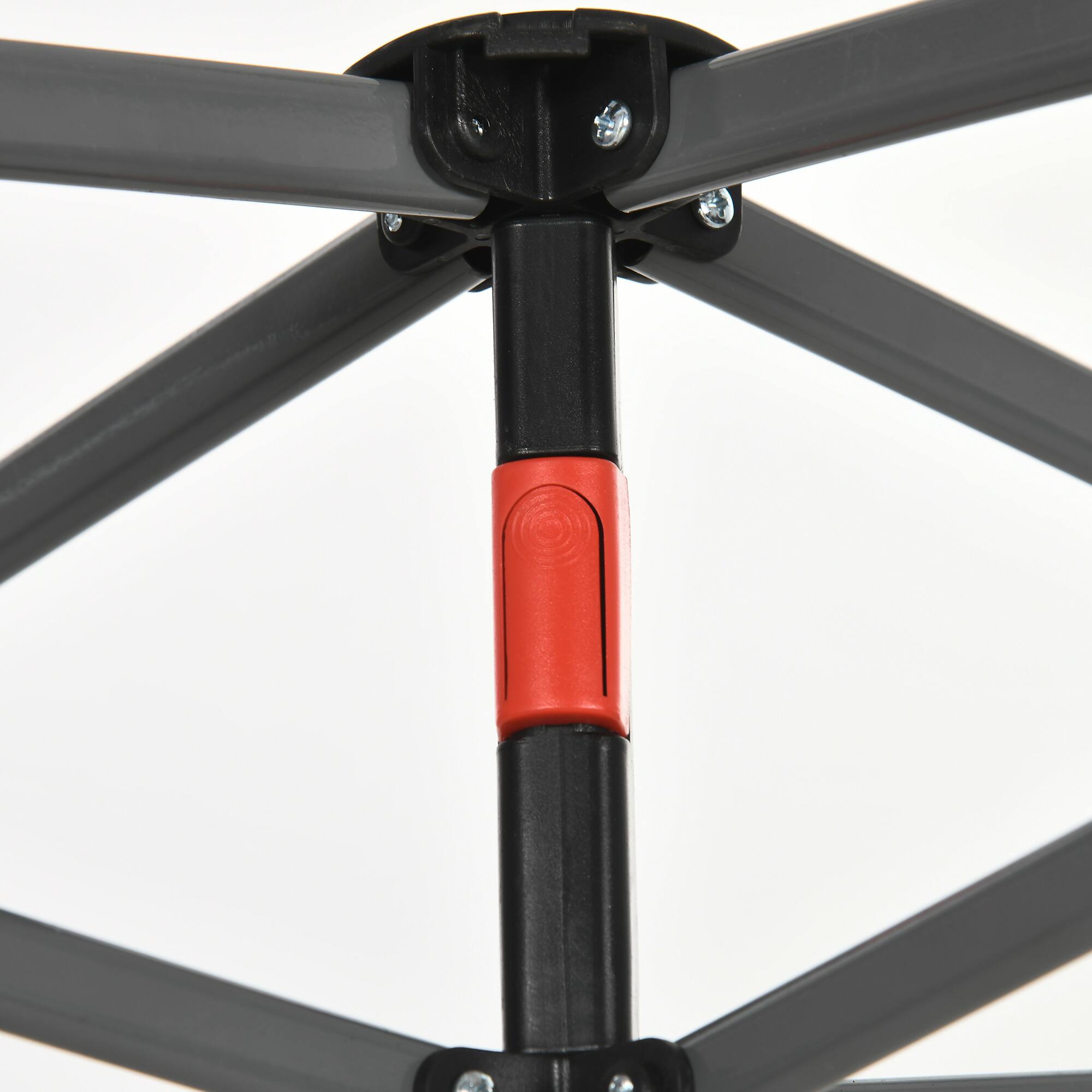 Alt View 8. Outsunny - 10' x 10' Pop Up Canopy Tent with Netting, Instant Sun Shelter, Tents for Parties, Height Adjustable - Gray.