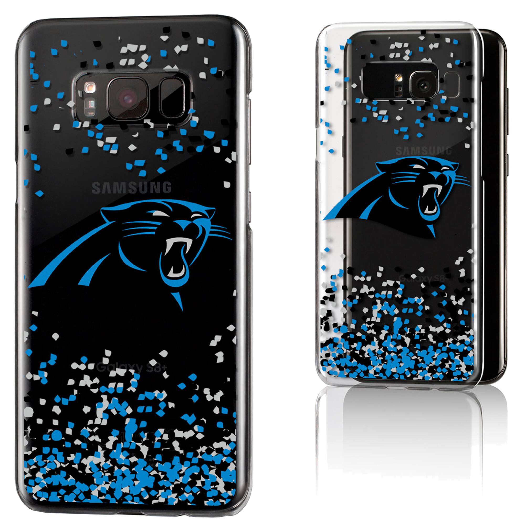 Keyscaper - NFL - Carolina Panthers Galaxy Clear Case with Confetti Design - S22 - Multicolor price history on PriceWatchPro