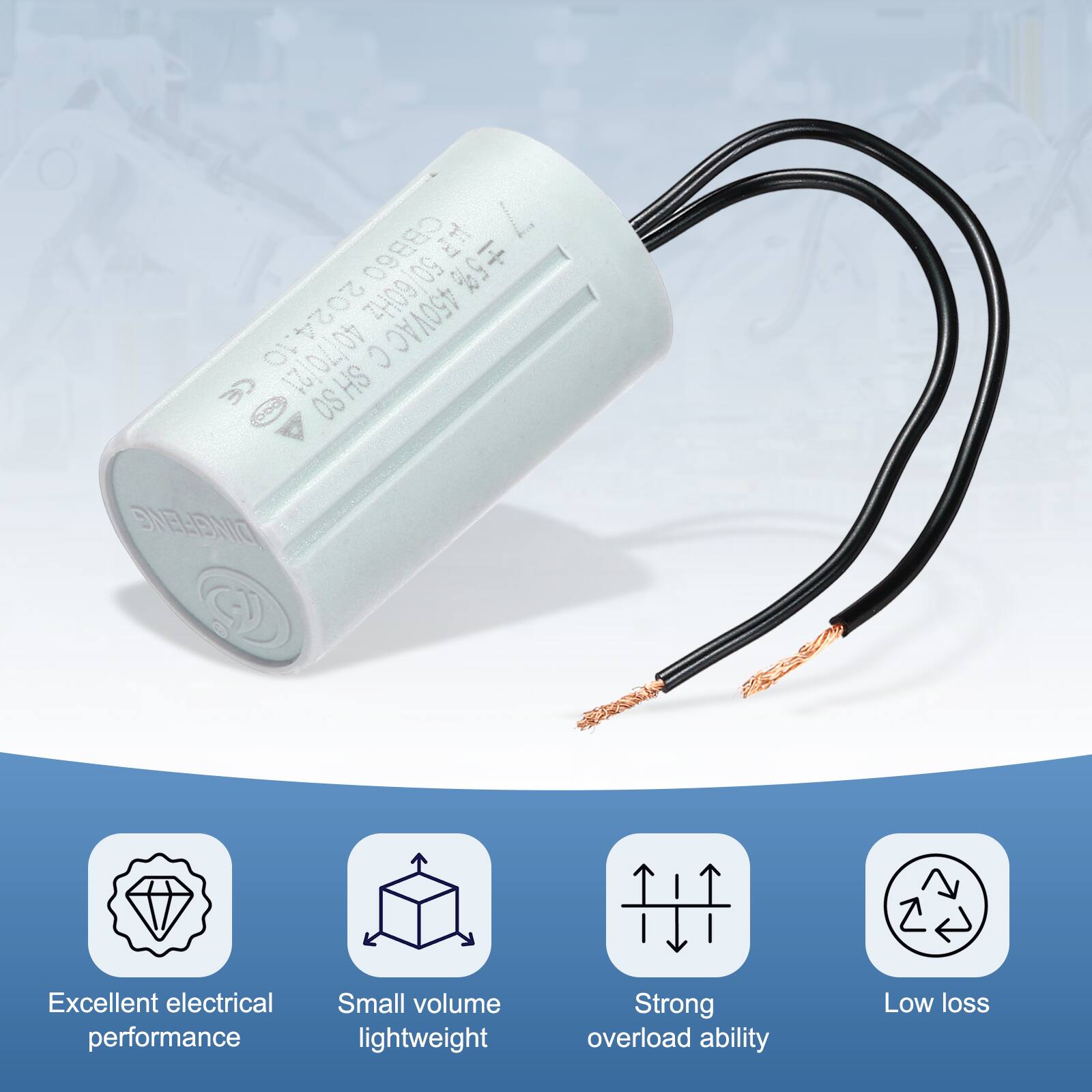 088 HR 50 5% ZH09 450VAC 4070-21 C CE OSHS DINGFENG

Excellent electrical performance  
Small volume lightweight  
Strong overload ability  
Low loss