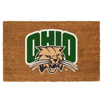 Front. The Memory Company - Ohio Bobcats 20" x 30" Logo Door Mat - Multicolor.