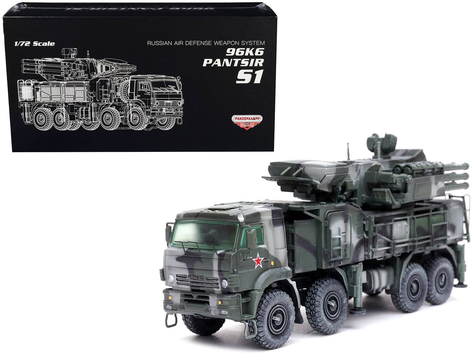 1/72 Scale  
RUSSIAN AIR DEFENSE WEAPON SYSTEM  
96K6 PANTSIR S1  
PANZERKAMPF