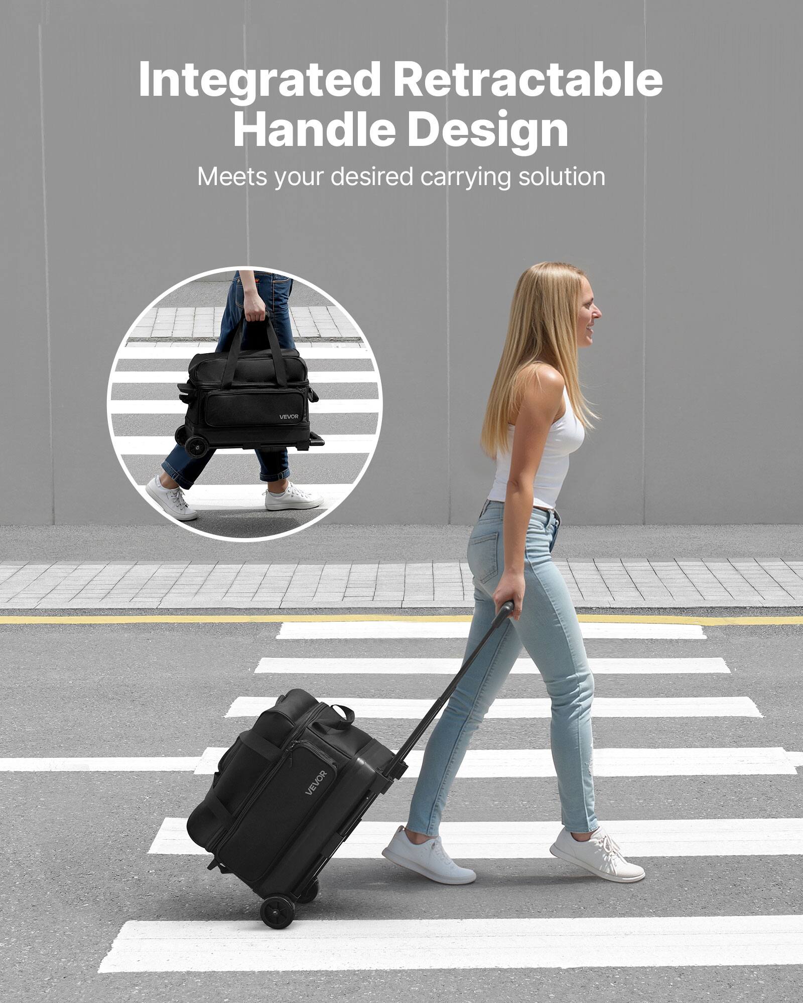 Integrated Retractable Handle Design
Meets your desired carrying solution