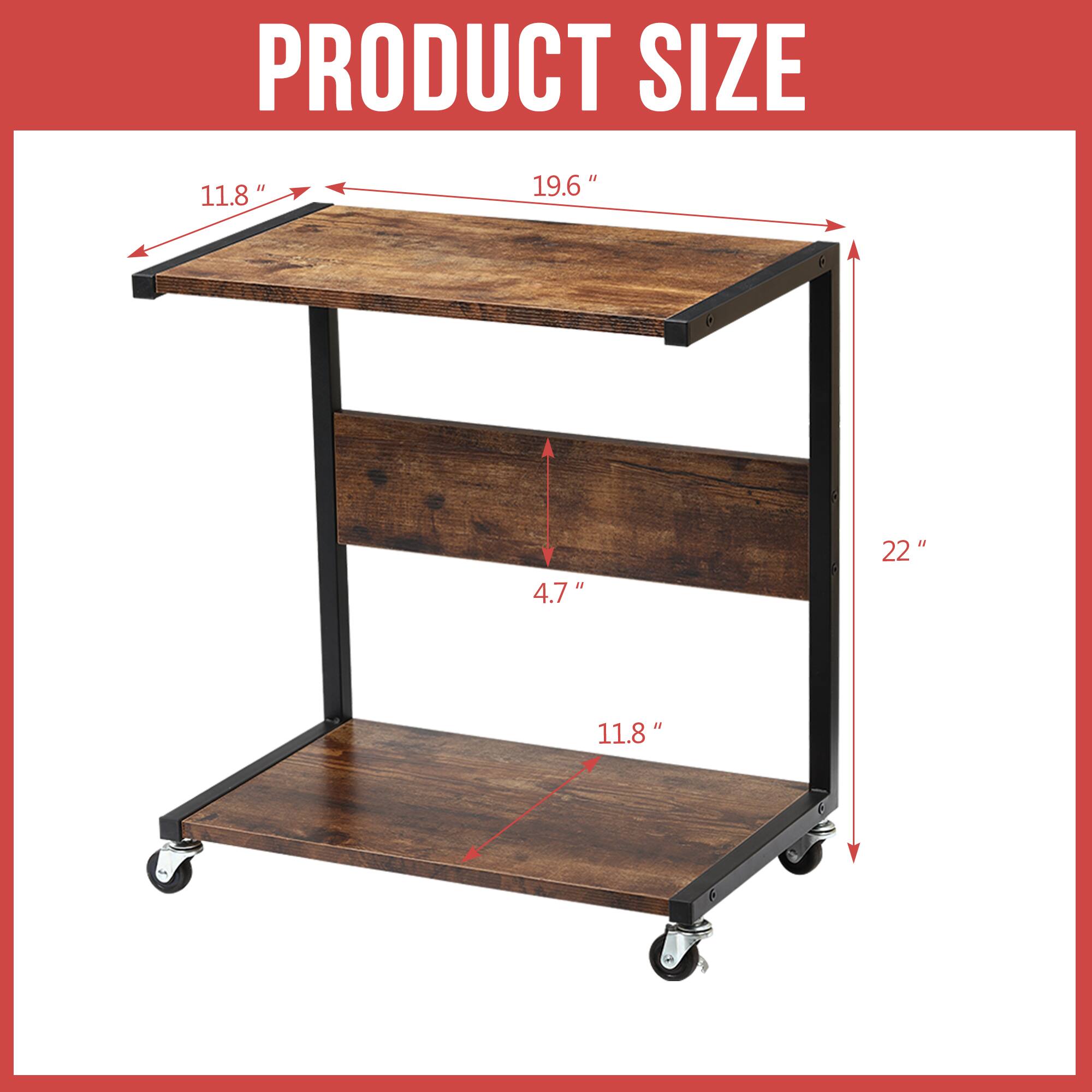 PRODUCT SIZE  
11.8" x 19.6" x 22"  
4.7"