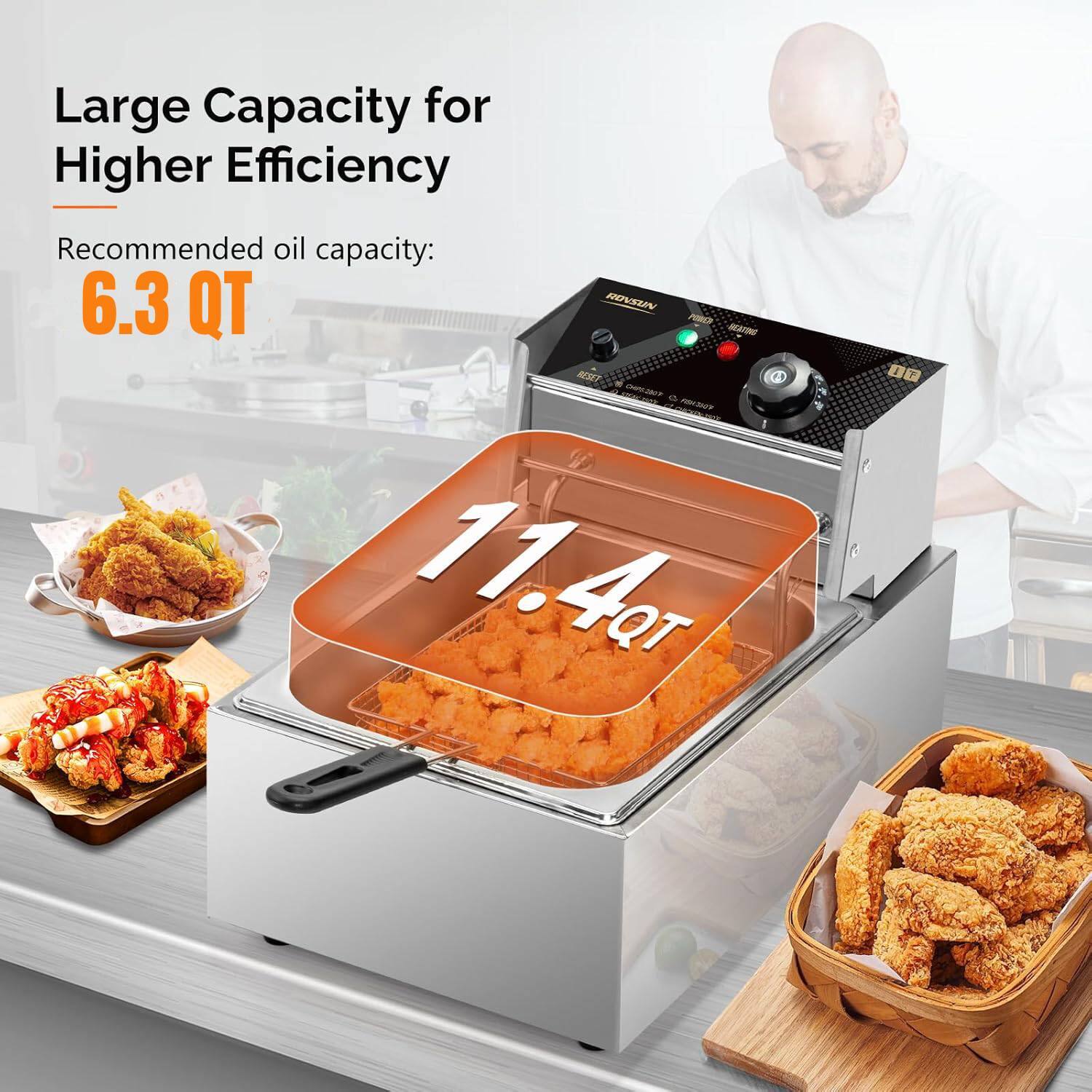 Large Capacity for Higher Efficiency  
Recommended oil capacity: 6.3 QT