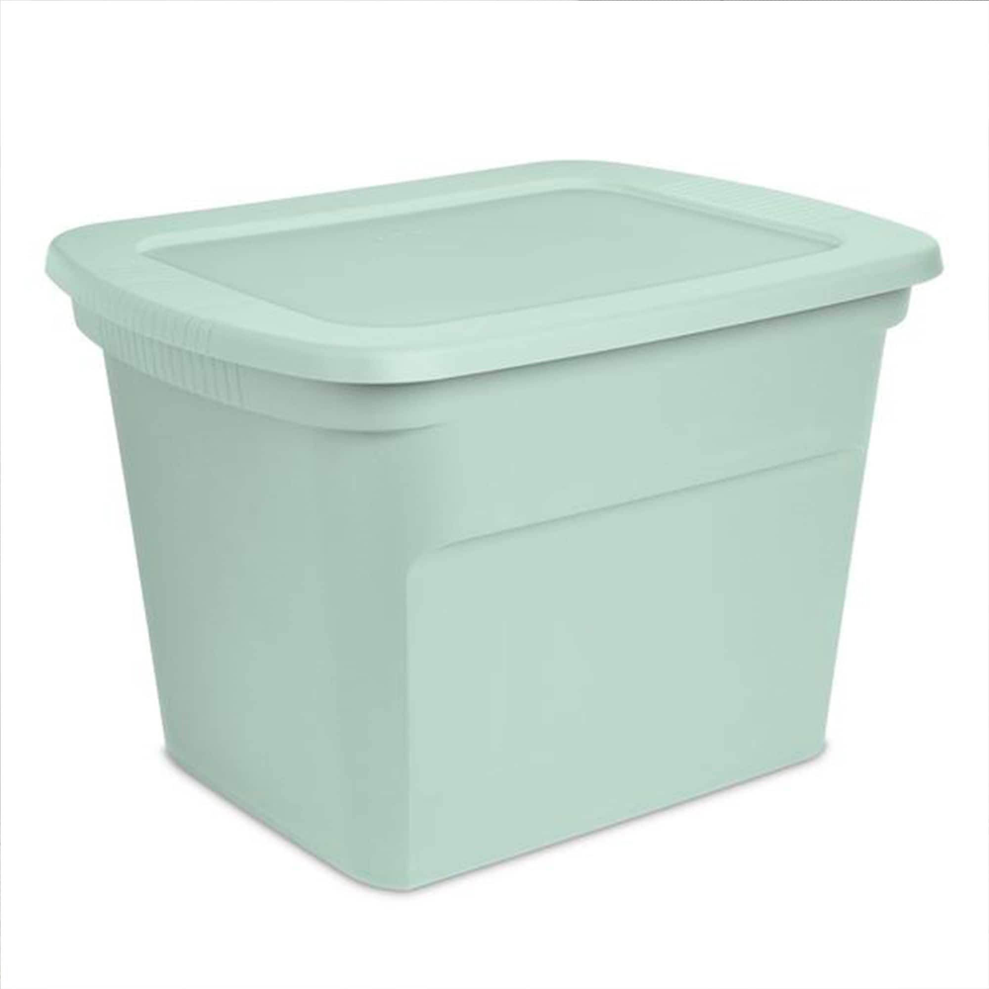 Sterilite - 32 Pack 18 Gal Plastic Stackable Storage Container w/Lid - Mindful Mint