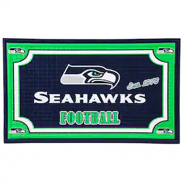 Evergreen Enterprises - Seattle Seahawks Embossed Door Mat - Multicolor