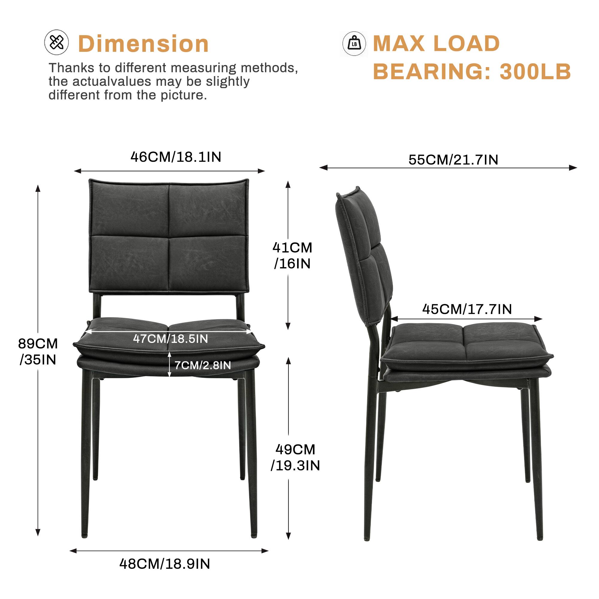 **Dimension**

Thanks to different measuring methods, the actual values may be slightly different from the picture.

- 46CM/18.1IN
- 55CM/21.7IN
- 41CM/16IN
- 45CM/17.7IN
- 89CM/35IN
- 47CM/18.5IN
- 7CM/2.8IN
- 49CM/19.3IN
- 48CM/18.9IN

**MAX LOAD BEARING: 300LB**