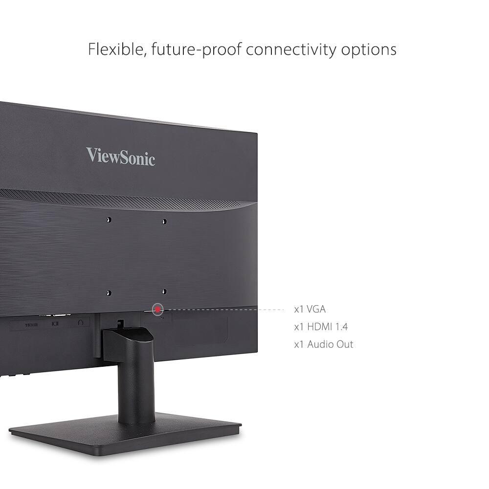 Flexible, future-proof connectivity options

ViewSonic

x1 VGA  
x1 HDMI 1.4  
x1 Audio Out