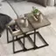 Alt View 11. Costway - 3 Pcs Nesting Coffee End Table Set Stacking Side Nightstand Living Room Gray - Gray.