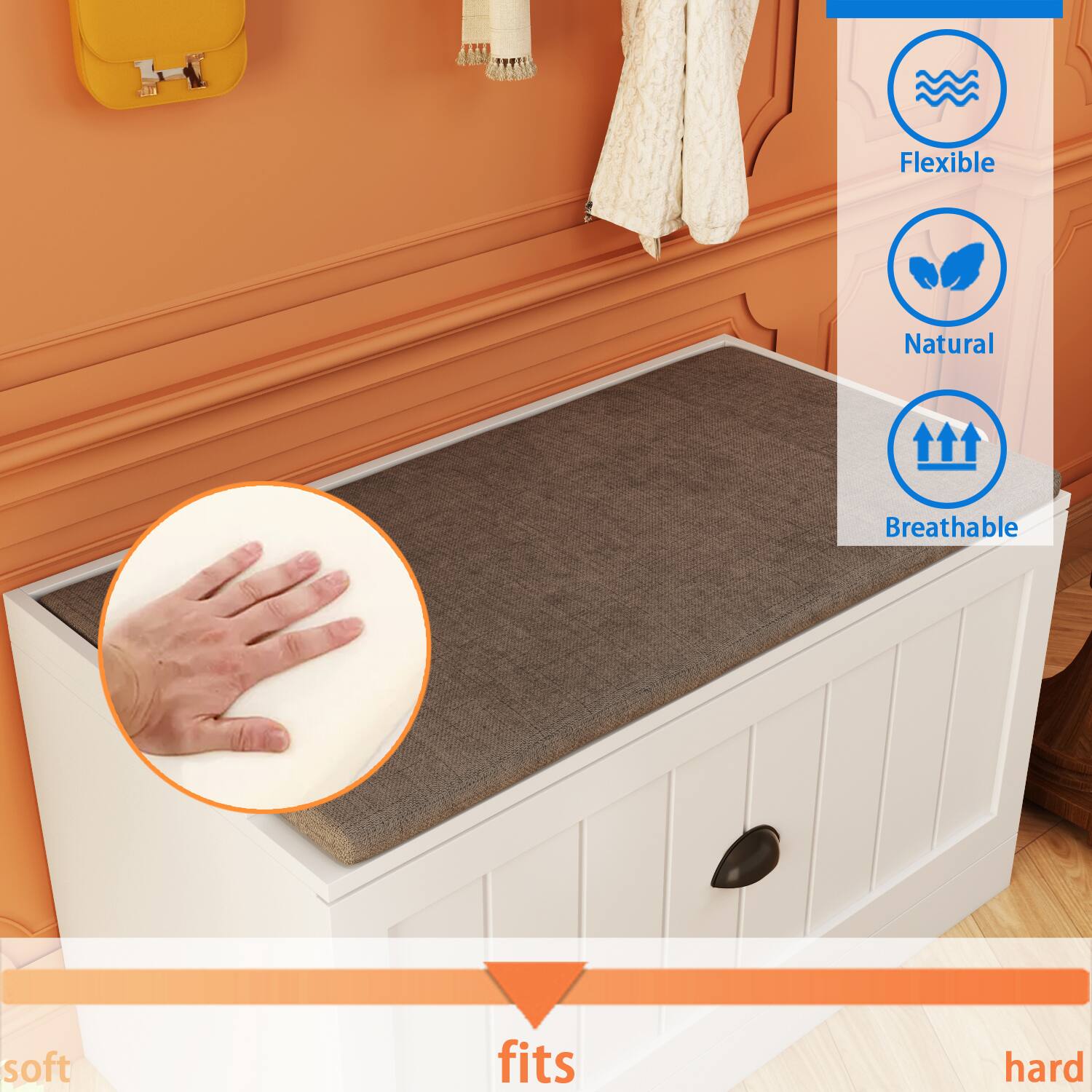 TEFL Flexible Natural Breathable soft fits hard

- Flexible
- Natural
- Breathable