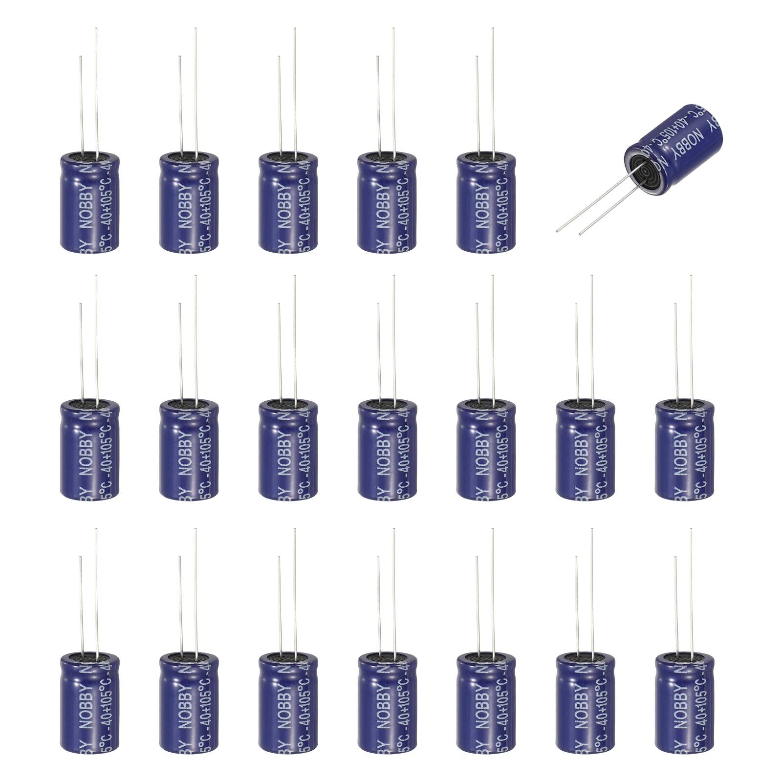 Unique Bargains - 1.5uF 100V Non-Polar Electrolytic Capacitor, 13x21mm, for Audio Tweeter/Speaker Crossover, 20pcs - Blue price history on PriceWatchPro