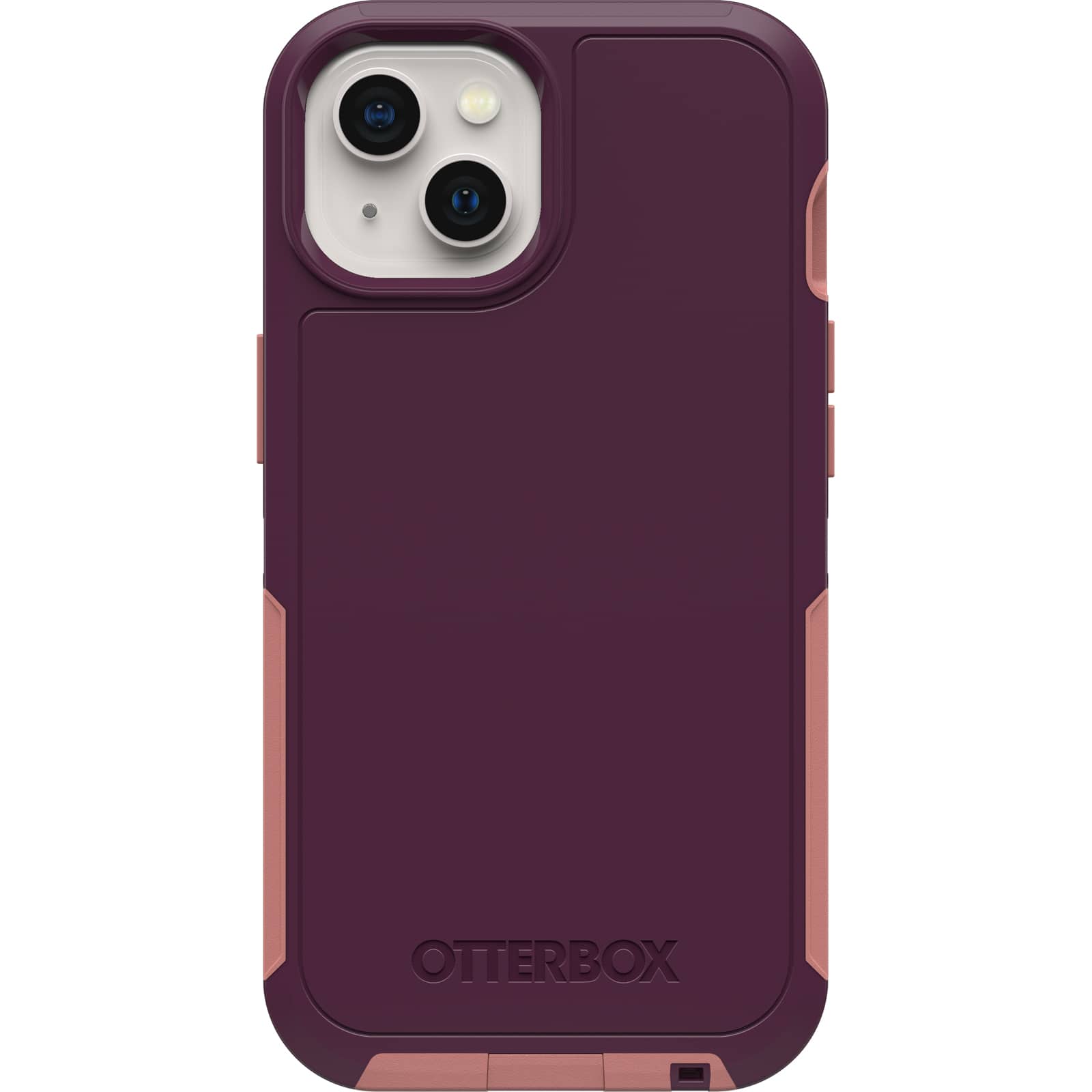 Front. OtterBox - Defender Series Pro XT Hard Shell for Apple iPhone 13 - Purple Perception.