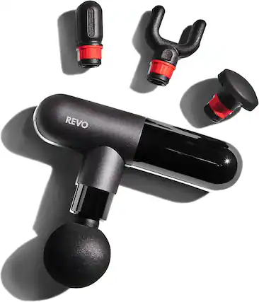 Front. REVO - The Pill by REVO - Handheld Deep Tissue Electric Massage Gun - Black.