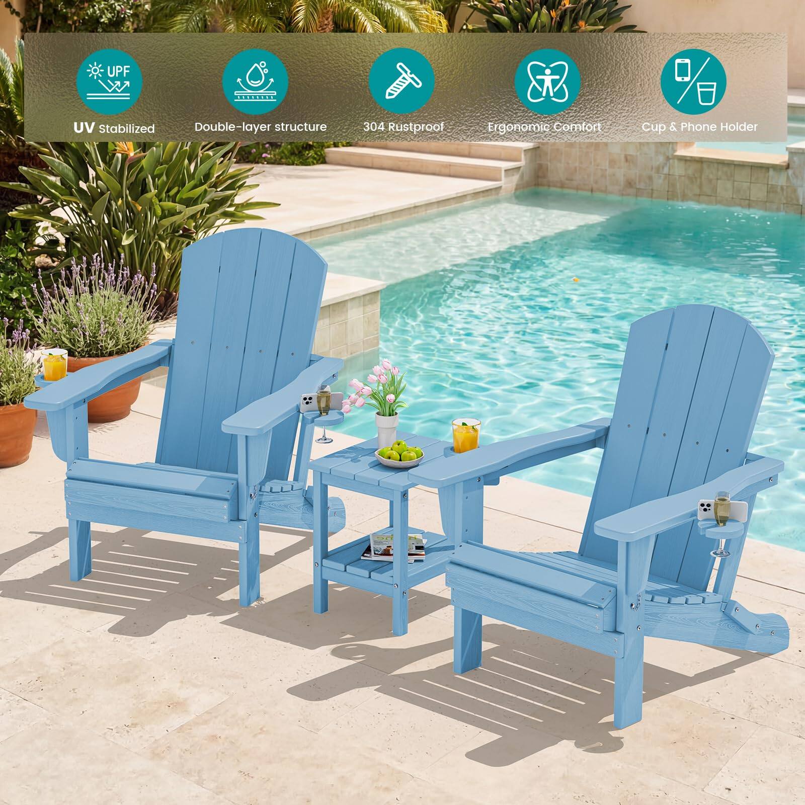 UPF UV Stabilized Double-layer structure 304 Rustproof Ergonomic Comfort Cup & Phone Holder