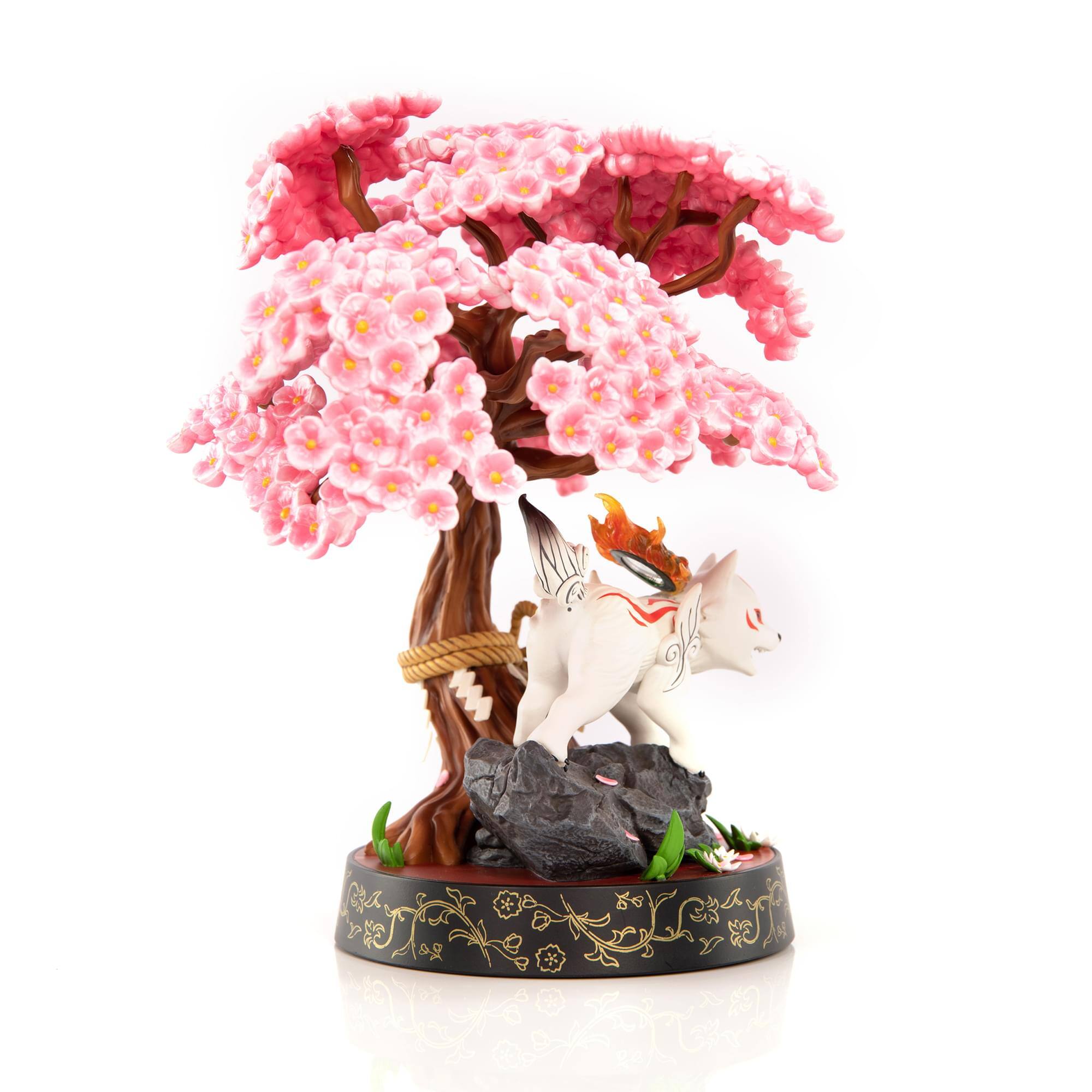 Alt View 3. First 4 Figures - Okamiden Chibiterasu 10 Inch PVC Statue (Standard Edition) - Multi-Colored.