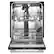 Alt View 8. KitchenAid - 24" Top Control Built-In Tub Dishwasher with Third Level Jet Rack, 40+ Total Wash Jets, 41 dBA - PrintShield Stainless.