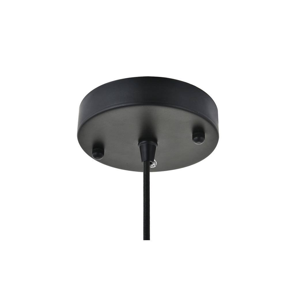 Back. Living District - Resolute 1 light brass and black Pendant - Brass And Black.