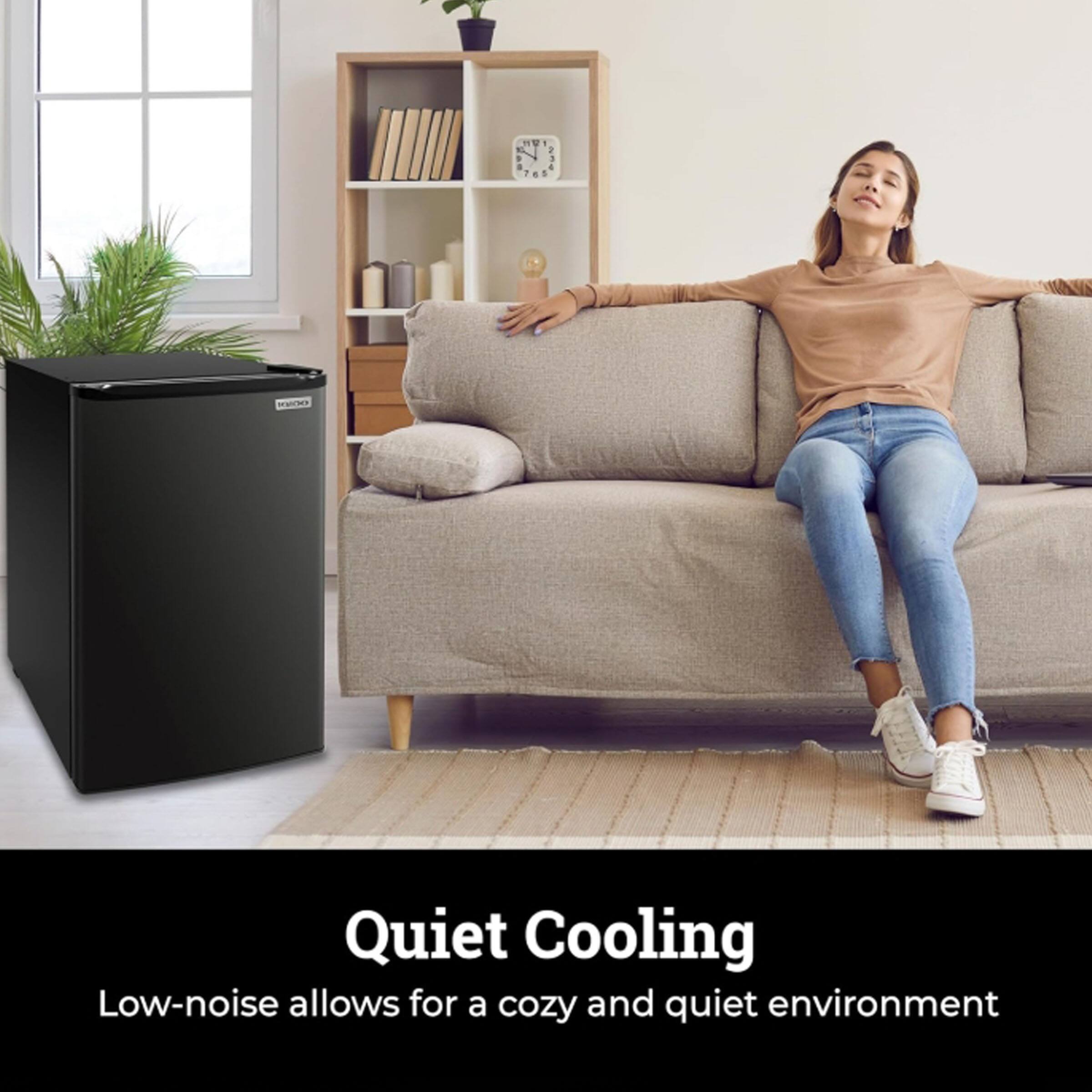 Quiet Cooling  
Low-noise allows for a cozy and quiet environment