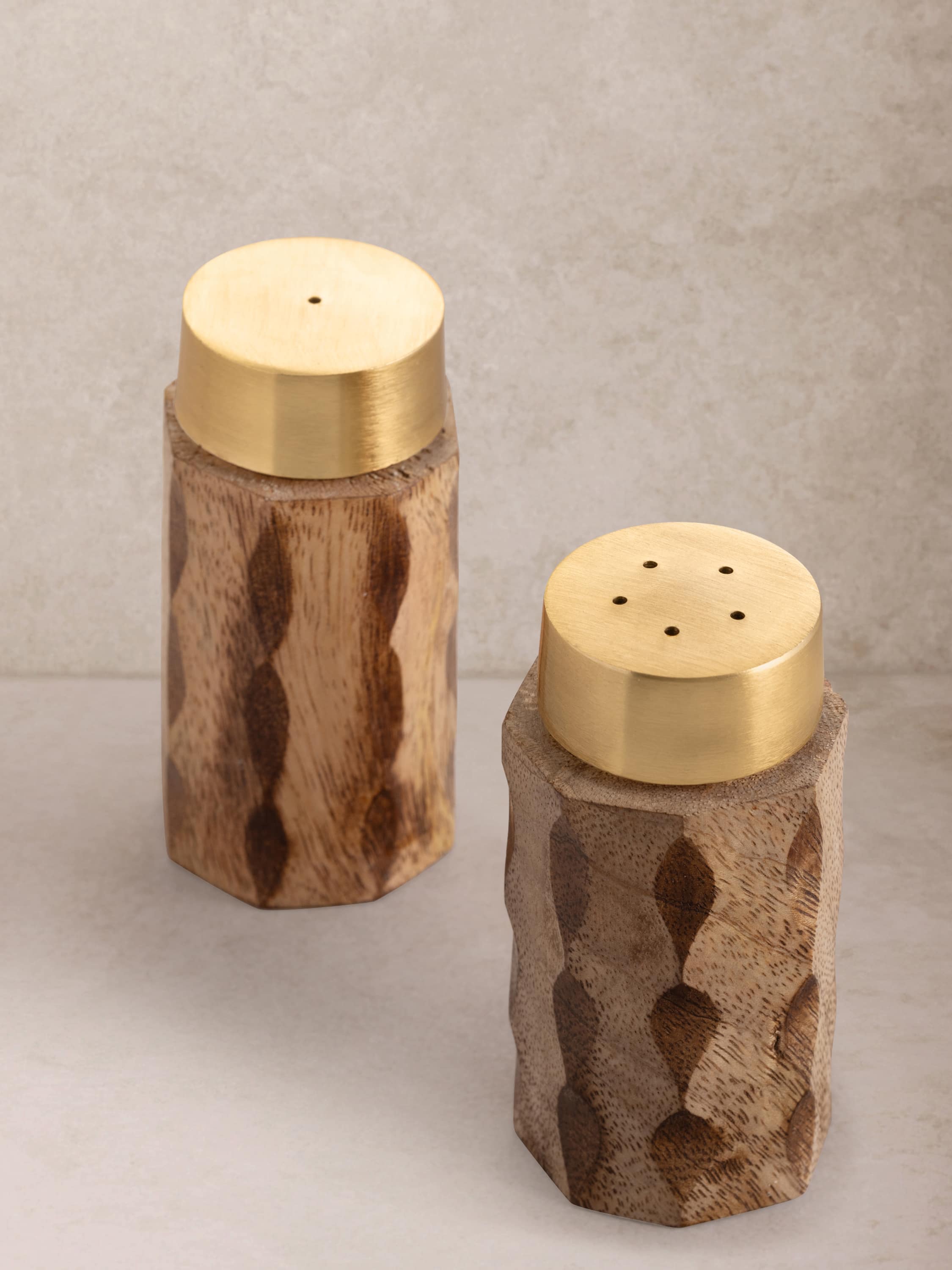 GAURI KOHLI - Macello Salt & Pepper Shakers - Brown, shiny gold price history on PriceWatchPro